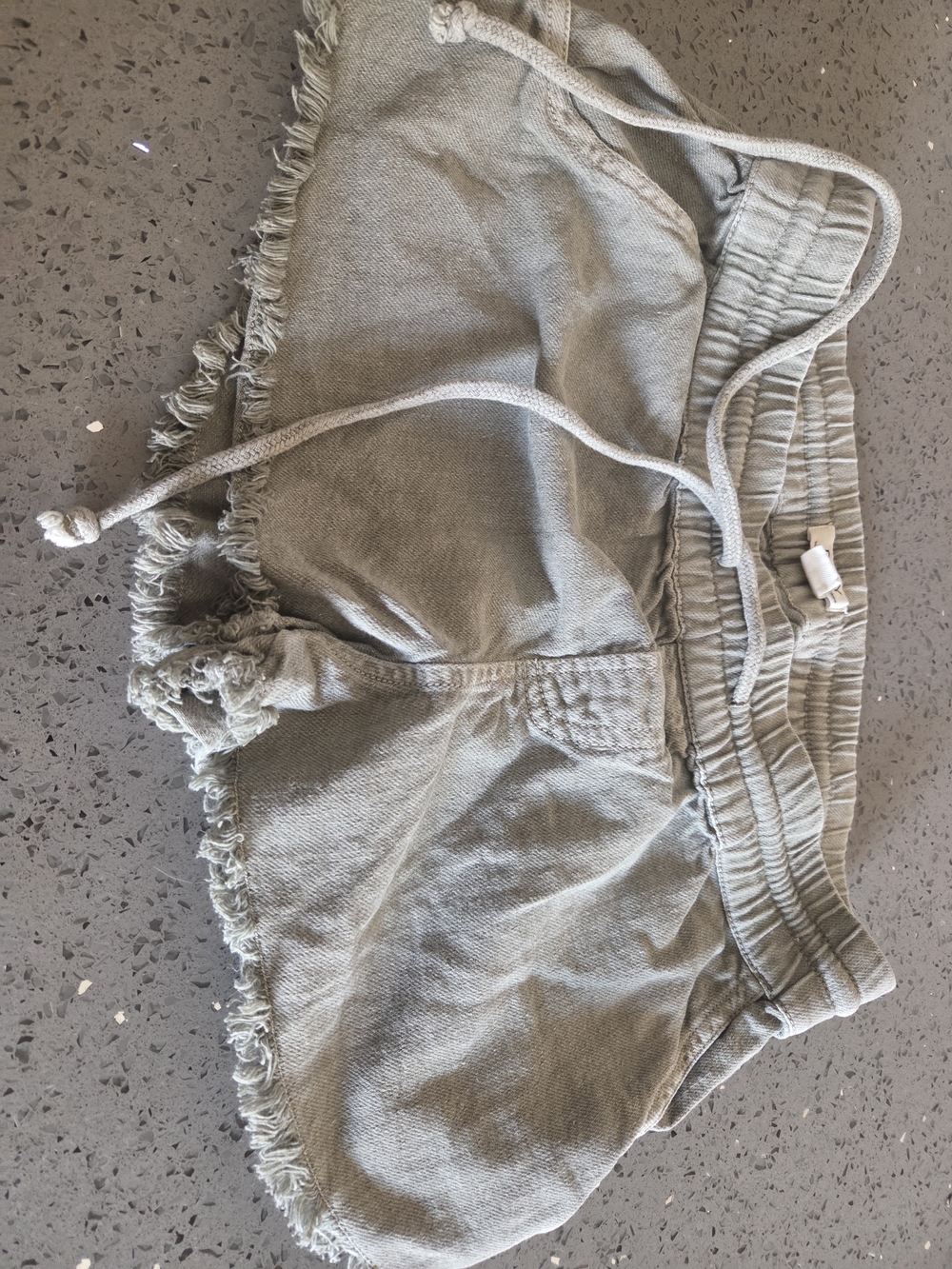 Roxy Olive Green Drawstring Shorts - Picture 2 of 5